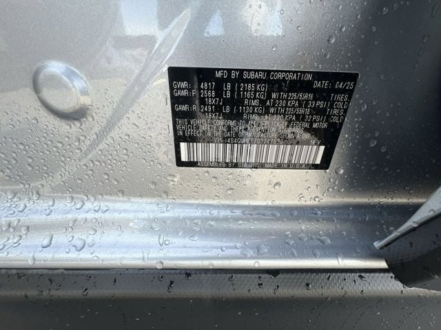 2025 Subaru Crosstrek Sport