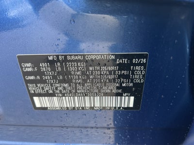 2026 Subaru FORESTER Standard Model