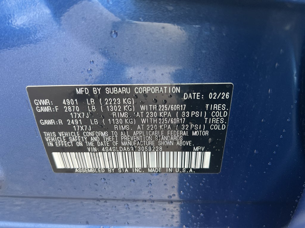 2026 Subaru FORESTER Standard Model