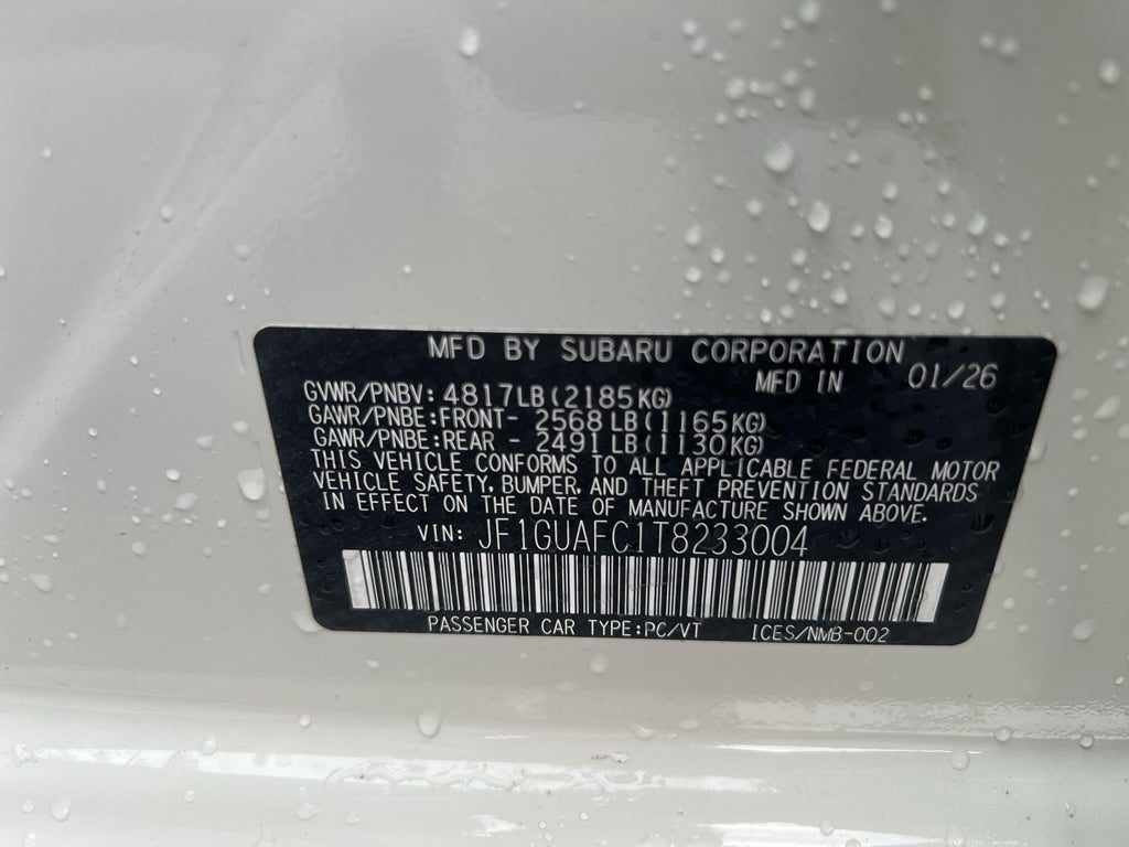 2026 Subaru IMPREZA Sport