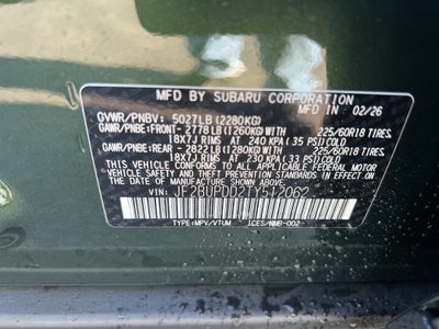 2026 Subaru OUTBACK Limited