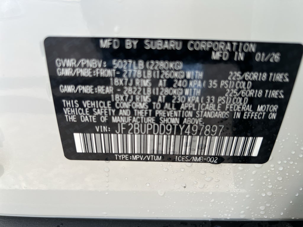 2026 Subaru OUTBACK Limited