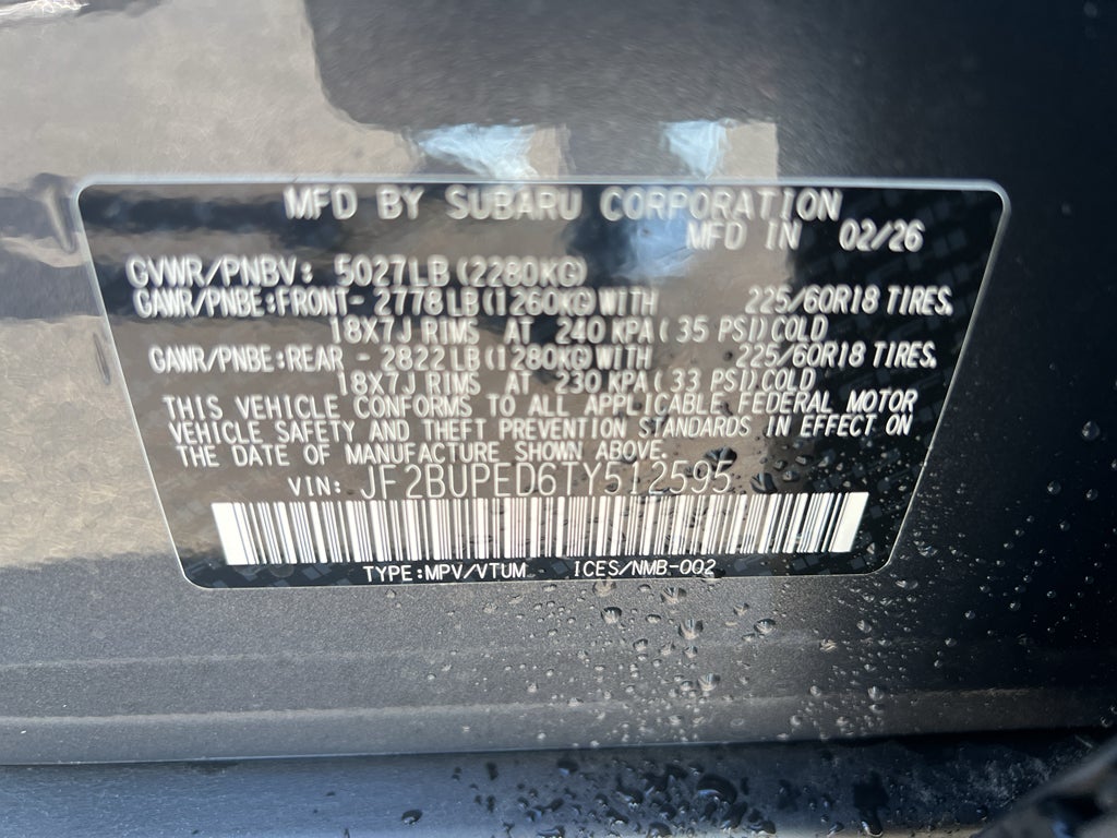 2026 Subaru OUTBACK Touring