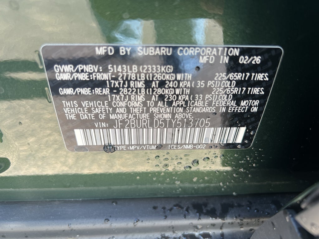 2026 Subaru OUTBACK Wilderness