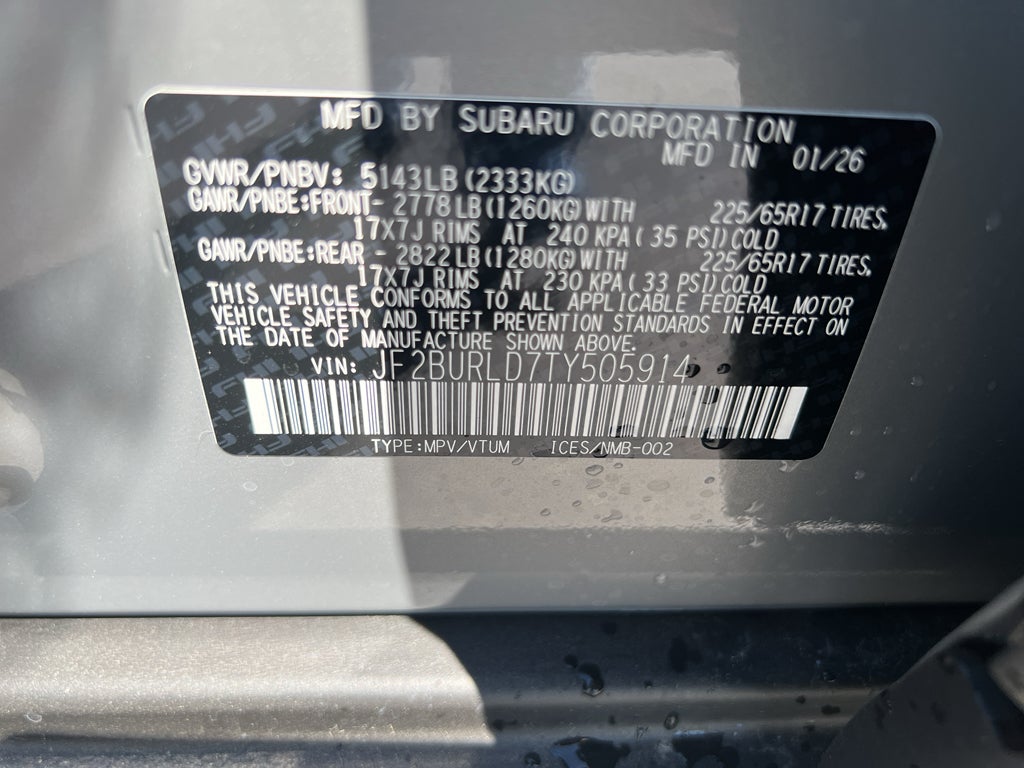 2026 Subaru OUTBACK Wilderness