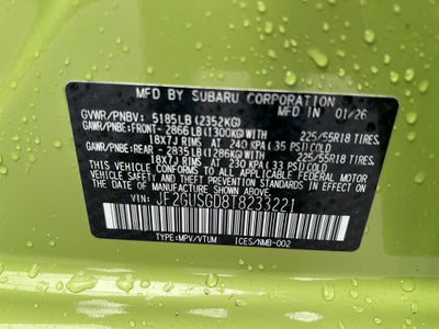 2026 Subaru CROSSTREK Sport Hybrid