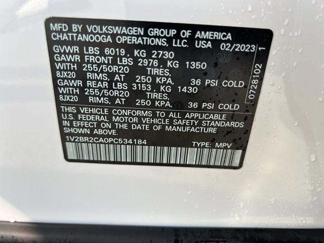 2023 Volkswagen Atlas 3.6L V6 SEL