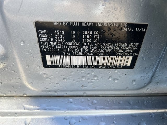 2015 Subaru Legacy 2.5i Premium