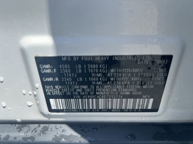 2014 Subaru Outback 2.5i