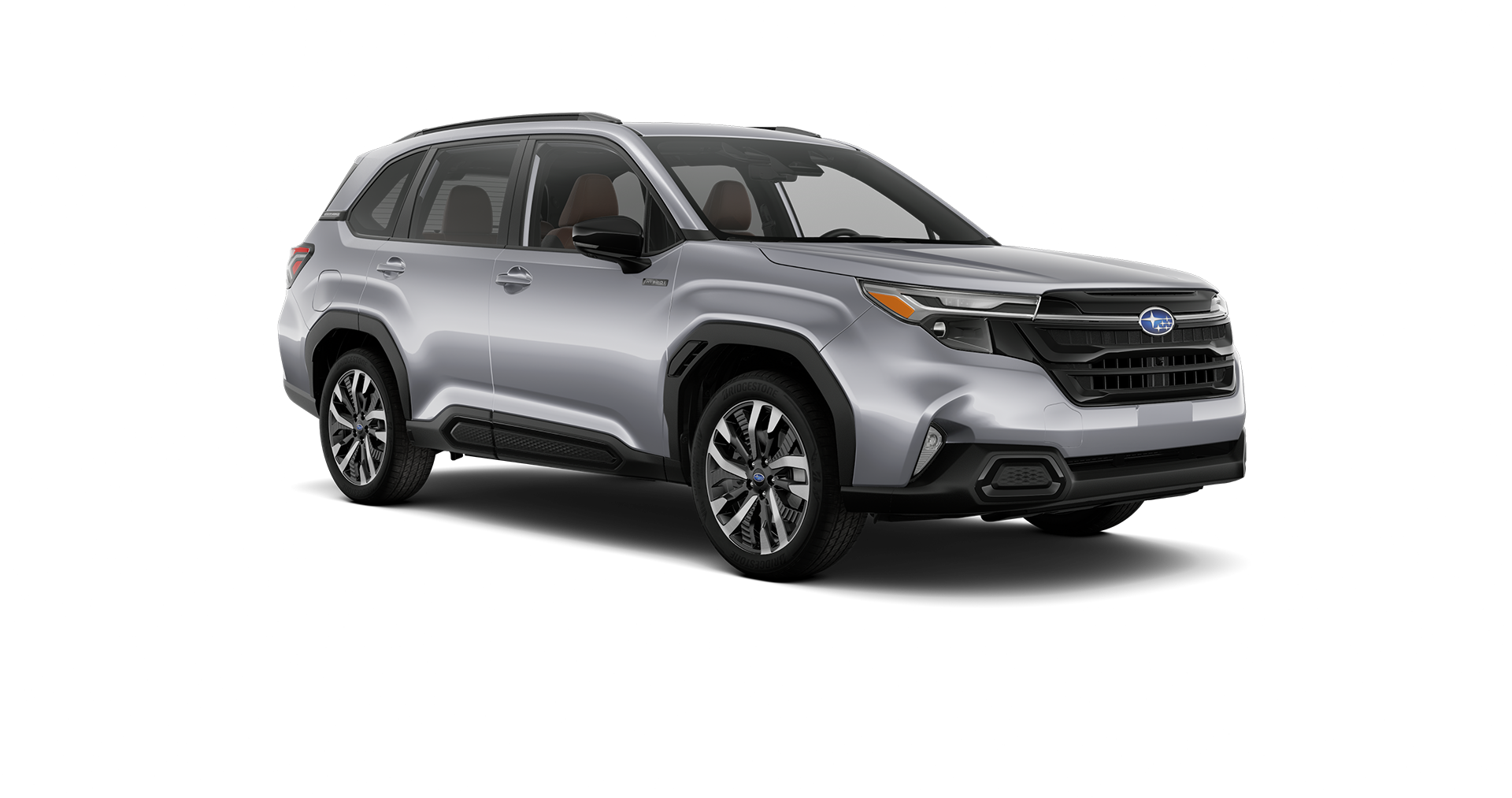 2026 Subaru Forester Touring Hybrid Shown in Ice Silver Metallic