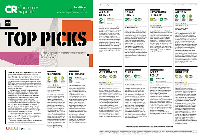 Consumer Reports Top Picks | Wackerli Subaru in Idaho Falls ID