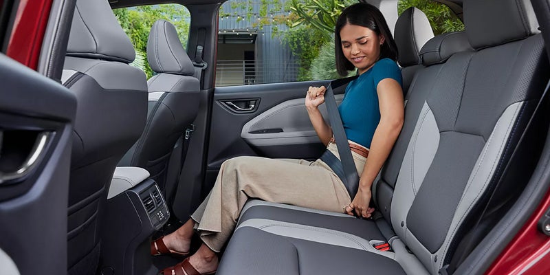 Child buckling seatbelt in 2026 Subaru Forester