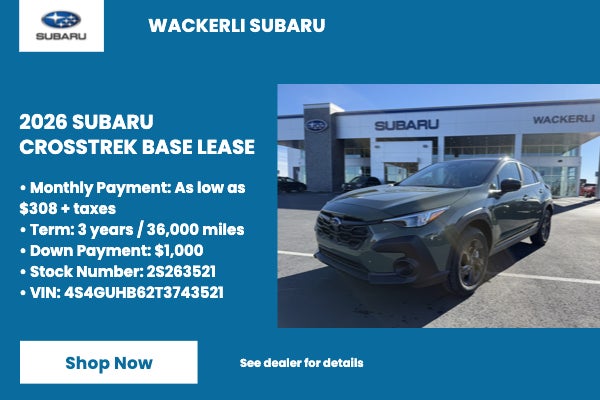 2026 Subaru Crosstrek Base Lease